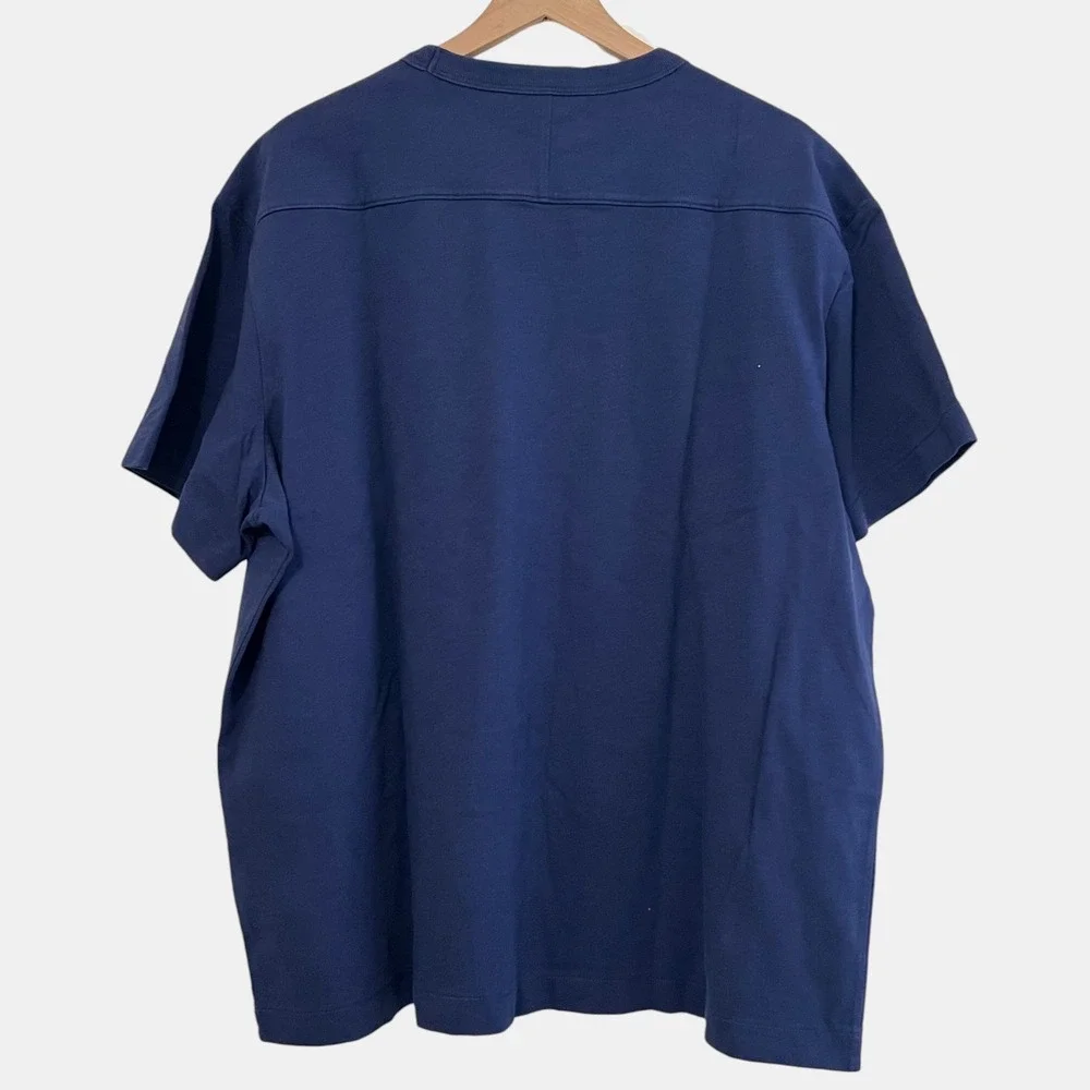 Banana Republic Men Heavyweight Cotton XXL Crewneck Shirt Blue Relaxed Fit NWT